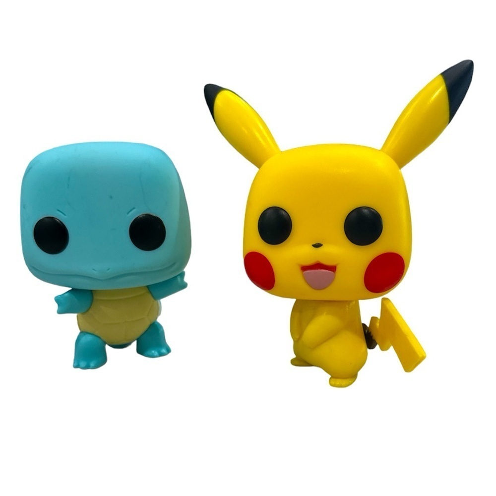 Pokemon Squirtle & Pikachu Funko Pops Loose No Box 2019 oob